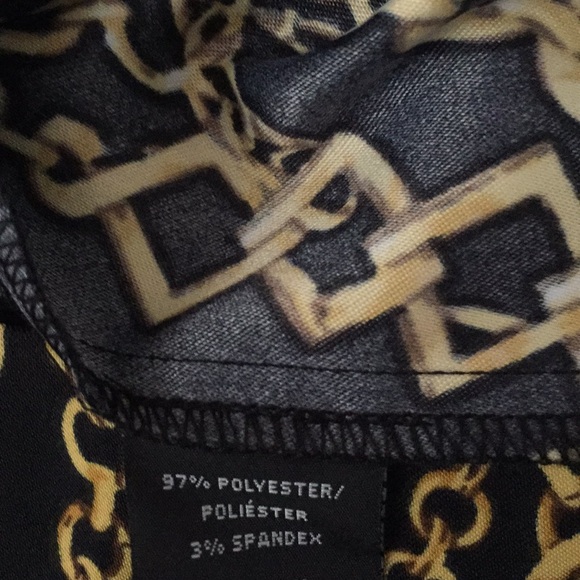 Black and Gold Dress - Picture 4 of 4